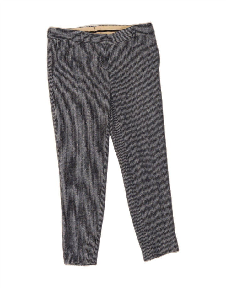 GANT Womens Casual Trousers EU 38 Medium W32 L27 Navy Blue Houndstooth Vintage Gant and Second-Hand Gant from Messina Hembry 