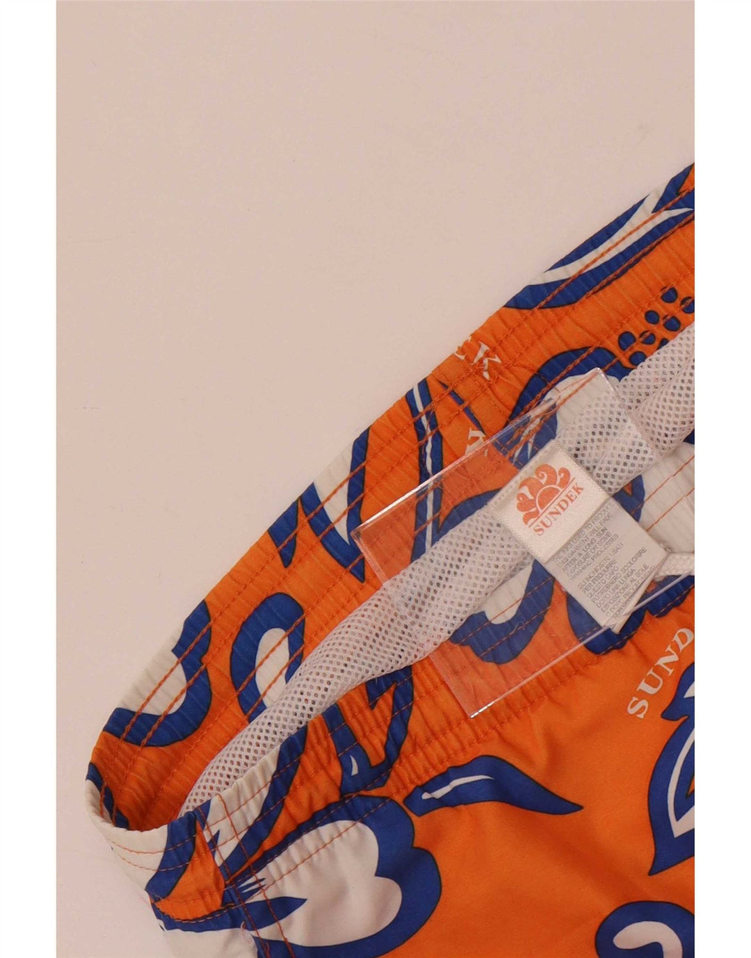 Sundek Bañador con estampado gráfico para hombre Poliéster floral naranja medio