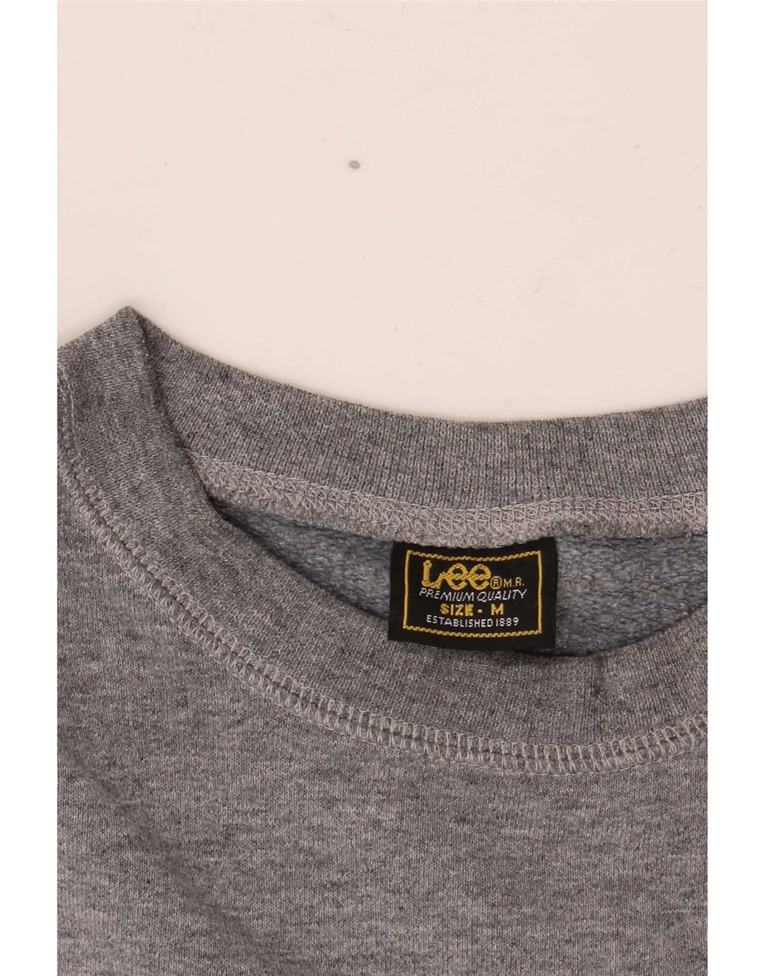 Lee Hombre Brooklyn Graphic Sudadera Jumper Gris Medio