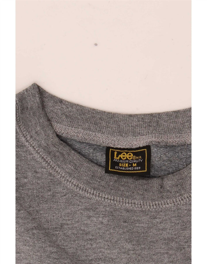 Lee Hombre Brooklyn Graphic Sudadera Jumper Gris Medio
