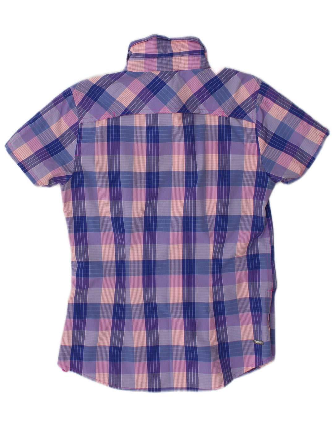 Camisa The North Face Mujer Manga Corta Small Cuadros Multicolor Nylon
