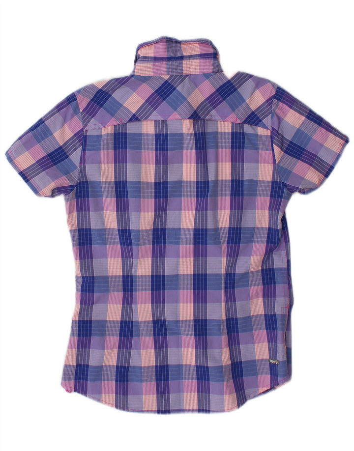 Camisa The North Face Mujer Manga Corta Small Cuadros Multicolor Nylon