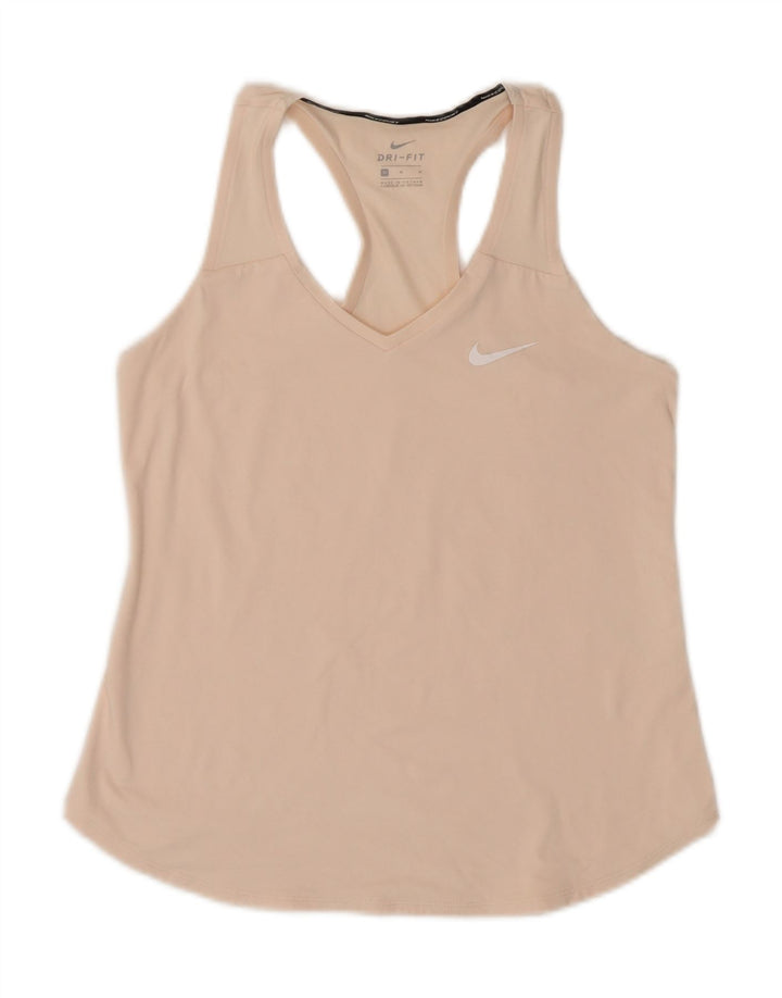 Nike Mujer Dri Fit Chaleco Top UK 12 Medio Rosa Poliéster