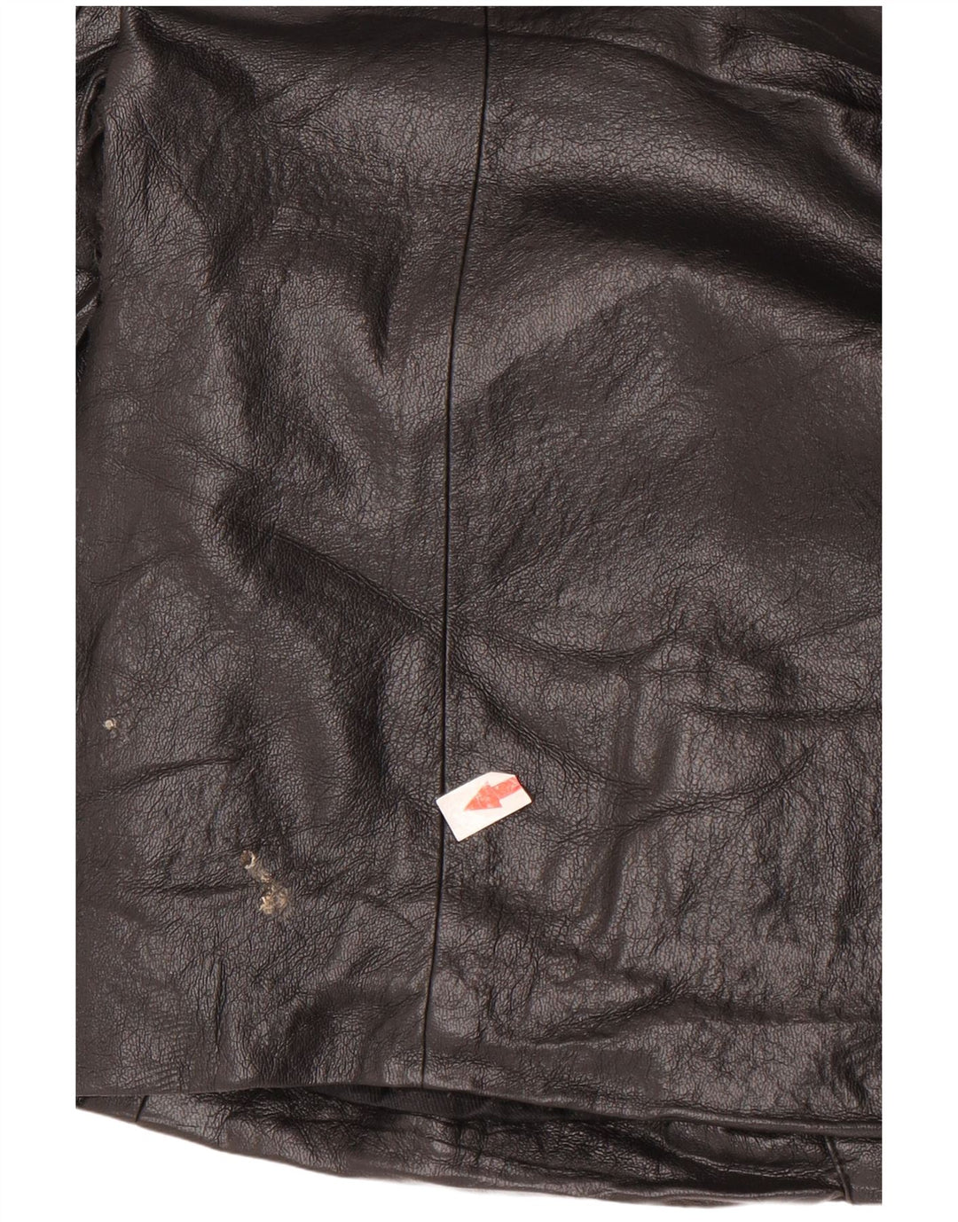 Zara Chaqueta Blazer De Piel Sintética Con 1 Botón Para Mujer UK 44 Medium Black