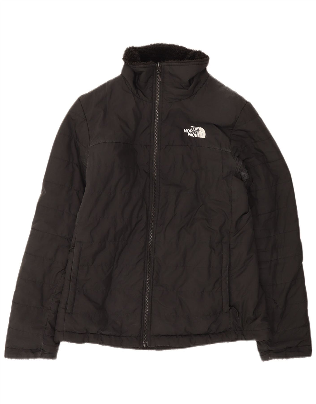 The North Face Chaqueta Acolchada Reversible para Mujer UK 44 Mediano Negro Poliéster