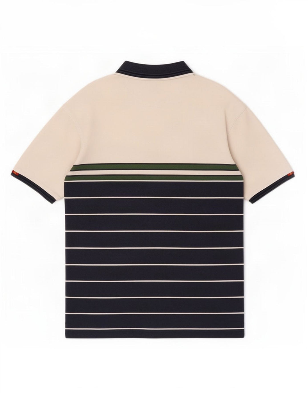 Polo Ellesse Hombre De Algodón A Rayas Azul Marino Medio