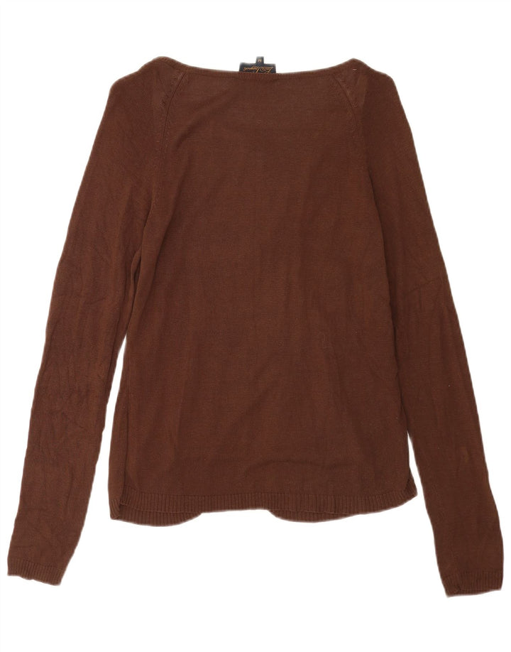 Luisa Spagnoli - Cárdigan para mujer (talla 40), color marrón medio