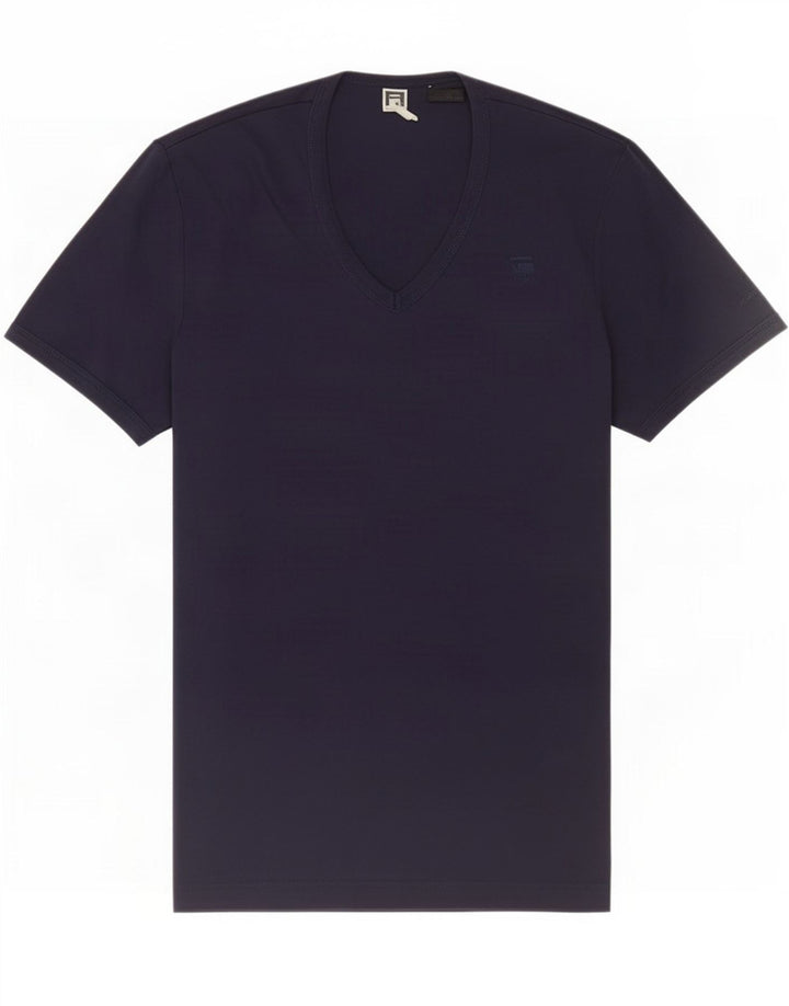 G-Star Hombre Camiseta Top Medium Azul Marino Algodón