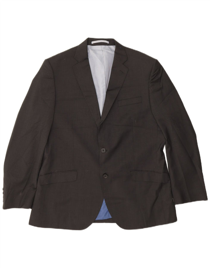 Marks & Spencer Chaqueta tipo blazer de corte regular con 2 botones para hombre UK 38 Gris medio