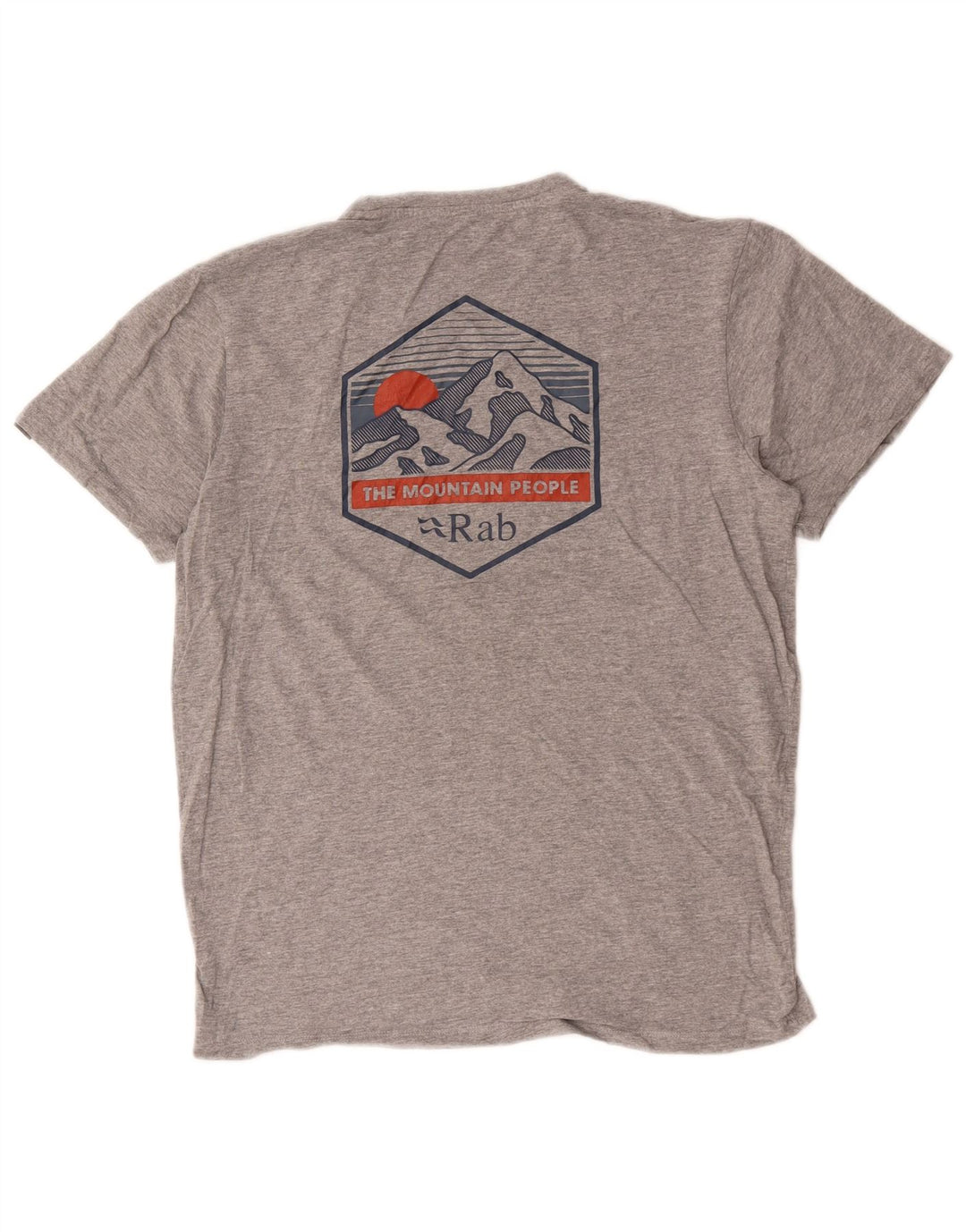 Rab - Camiseta gráfica para hombre, color gris medio