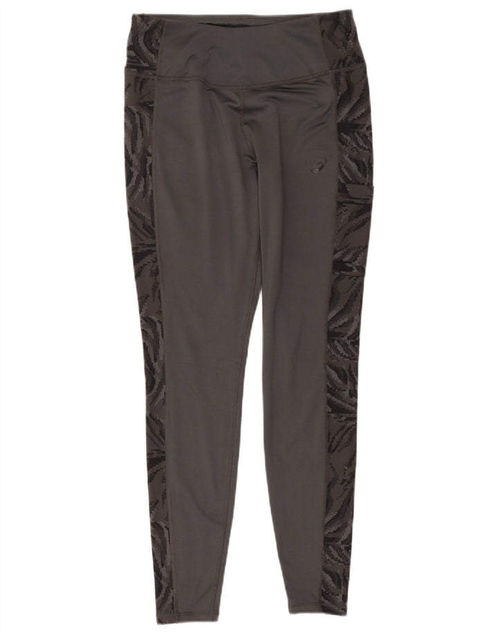 Asics Leggings para mujer Reino Unido 44 Gris medio Poliéster con estampado animal