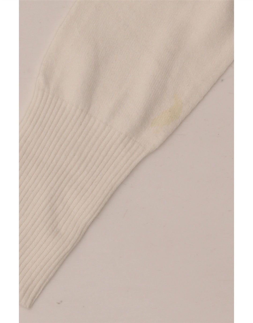 Zara - Cárdigan largo para mujer, talla 40, algodón blanco mediano