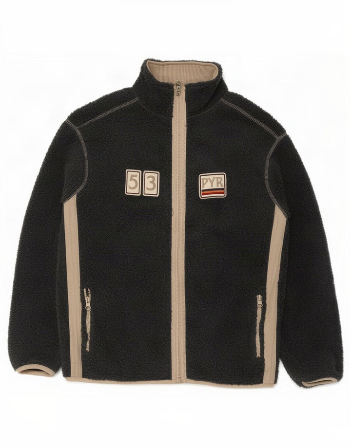 Pyramid Chaqueta polar para mujer UK 40 Grande Gris Colorblock Poliéster