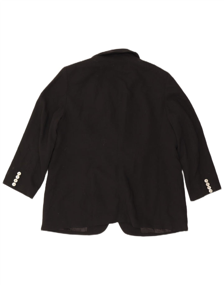 Ralph Lauren Chaqueta Blazer de 2 Botones para Mujer US 14 XL Lana Negra