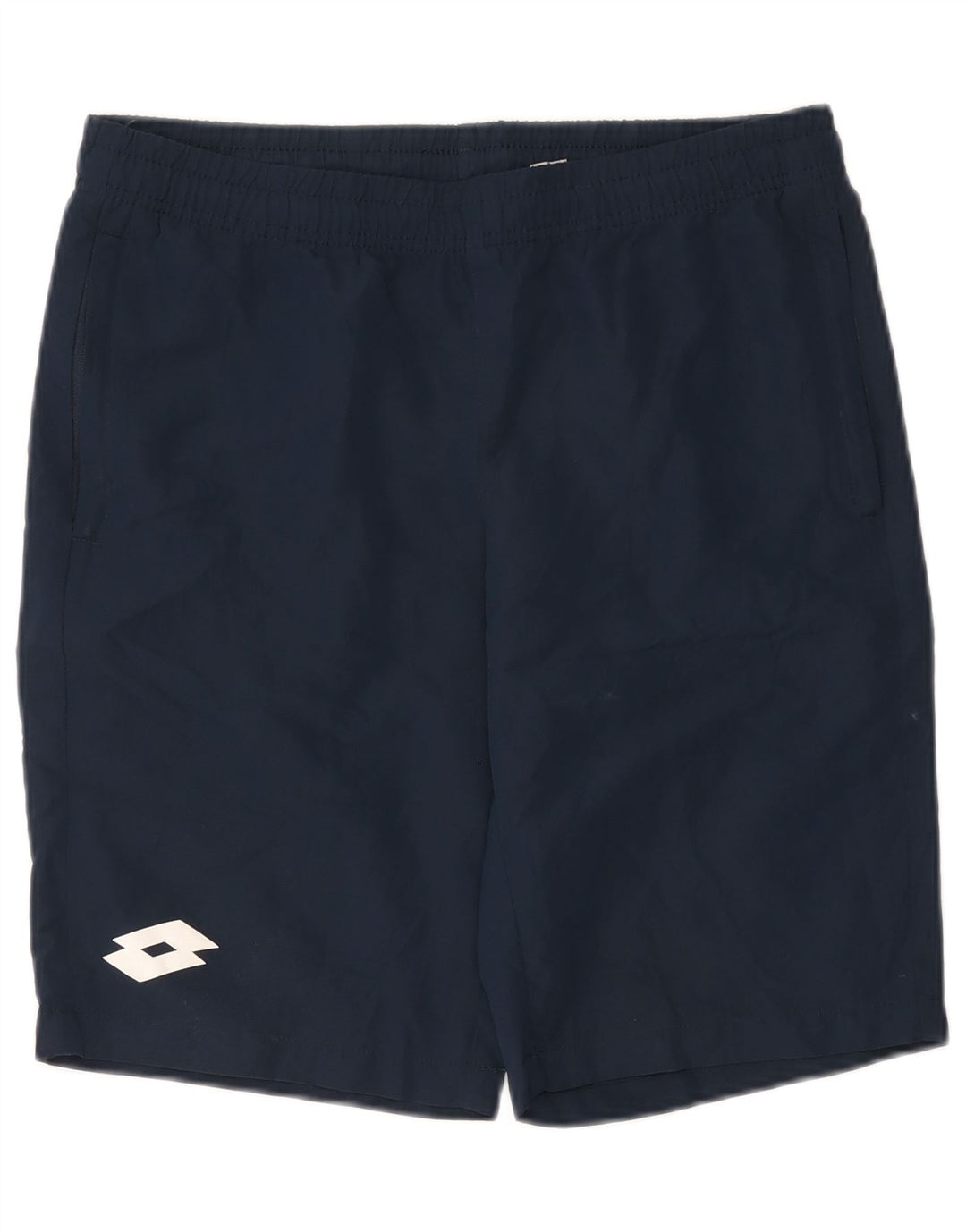 Lotto - Pantalones cortos deportivos para hombre, talla grande, poliéster azul marino