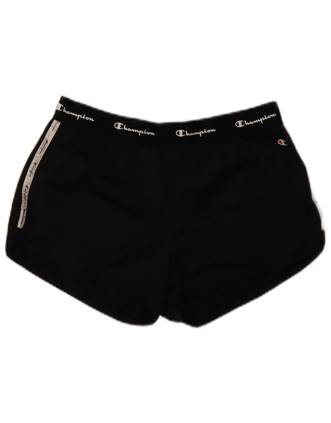 Champion Shorts deportivos gráficos para mujer UK 44 Grande Poliéster negro