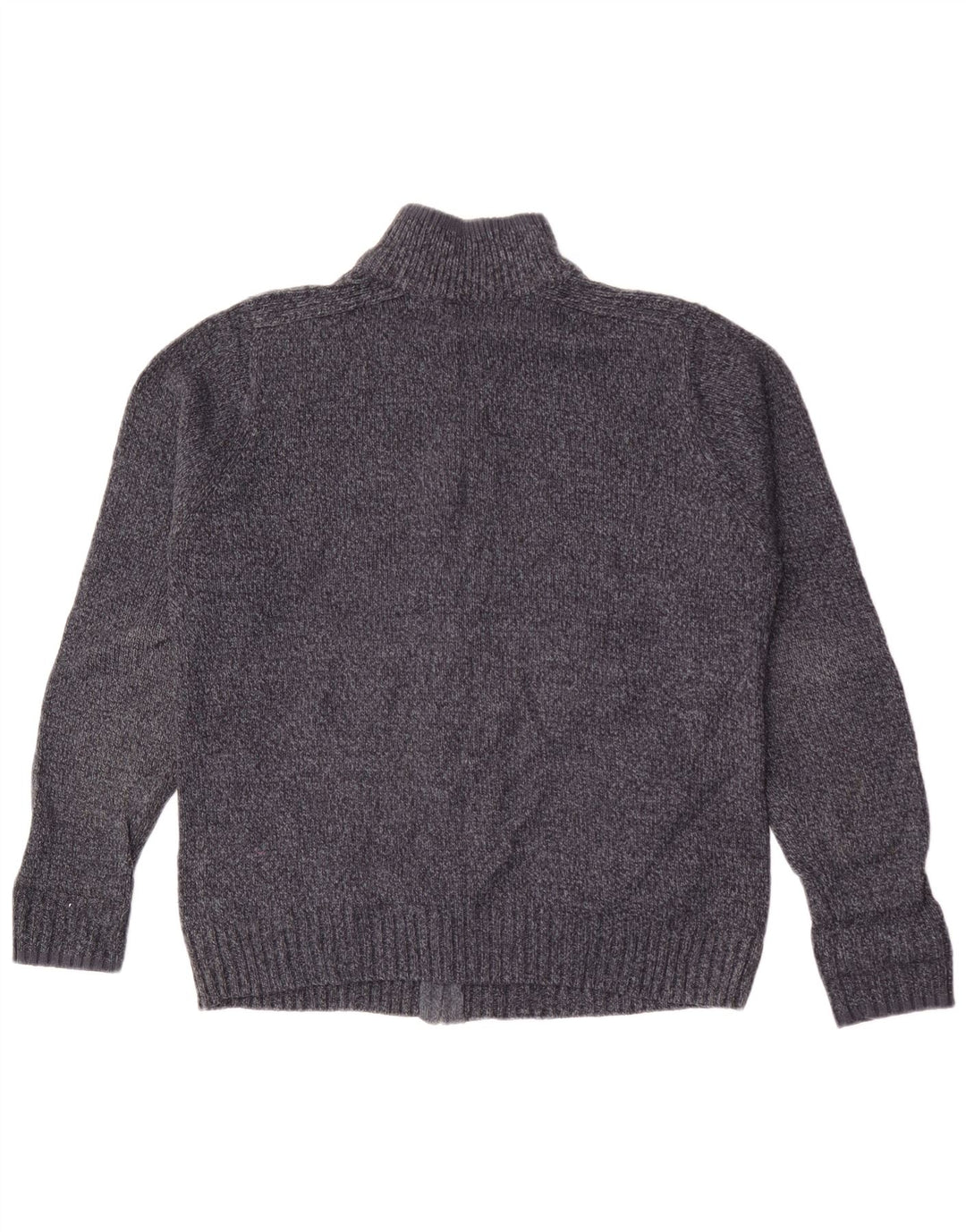 Marks & Spencer Suéter tipo cárdigan de corte regular para hombre con moteados en azul marino mediano