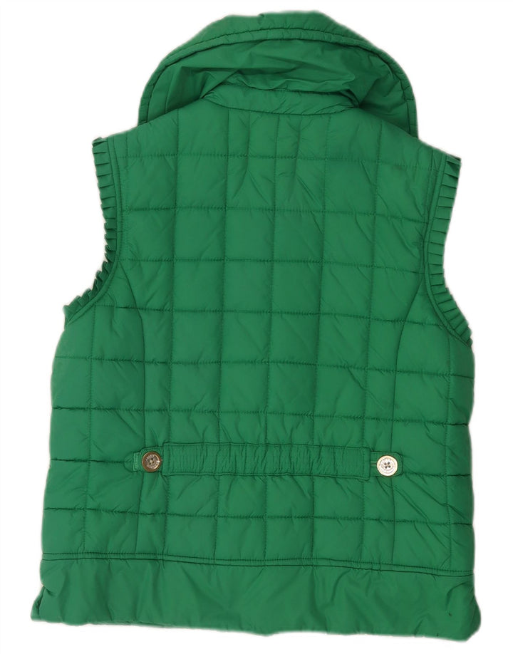 Juicy Couture Chaleco acolchado para mujer UK 44 Poliéster verde medio