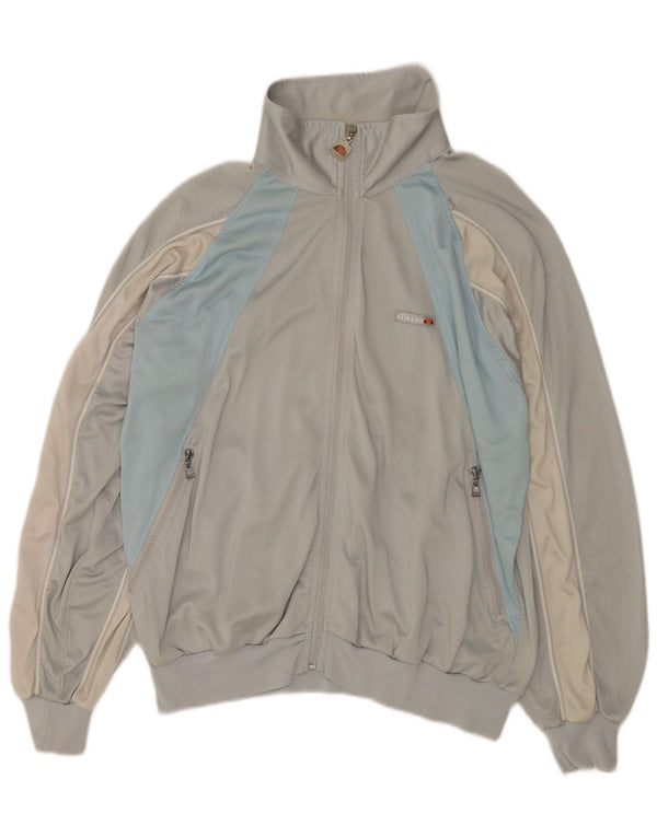 Ellesse Mens Chándal Top Jacket IT 54 XL Gris Colorblock Poliéster