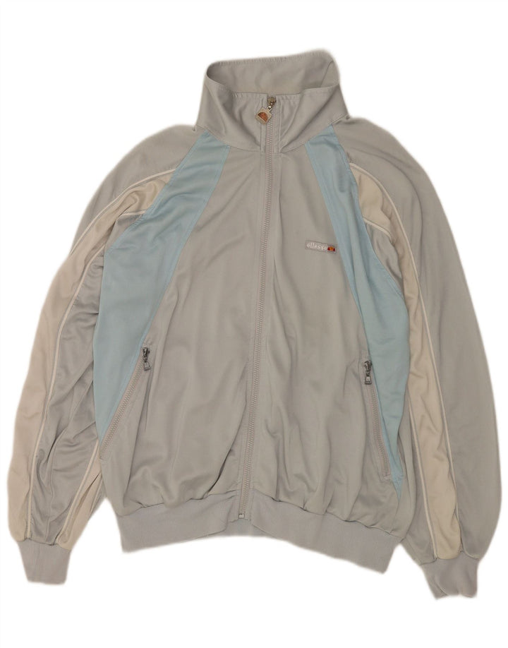 Ellesse Mens Chándal Top Jacket IT 54 XL Gris Colorblock Poliéster