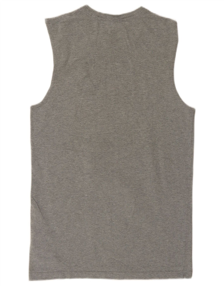 Nike Camiseta sin mangas para hombre UK 34/36 Small Gris Algodón
