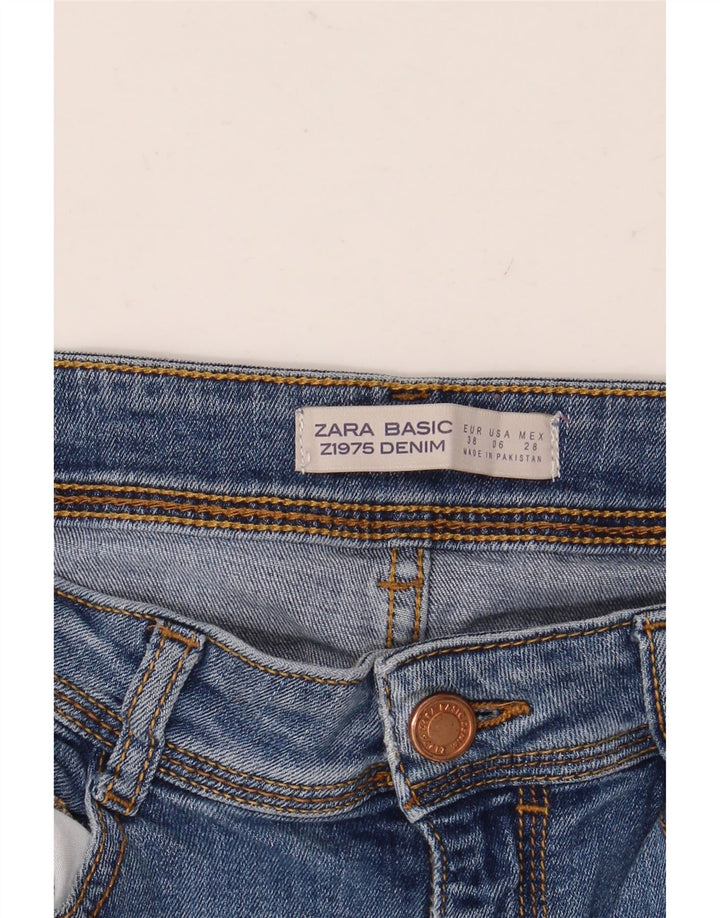 ZARA Vaqueros Slim Mujer EU 38 Small W28 L30 Azul