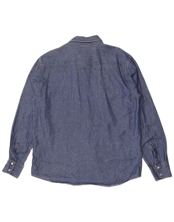 Americanino Camisa Vaquera Hombre XL Algodón Azul