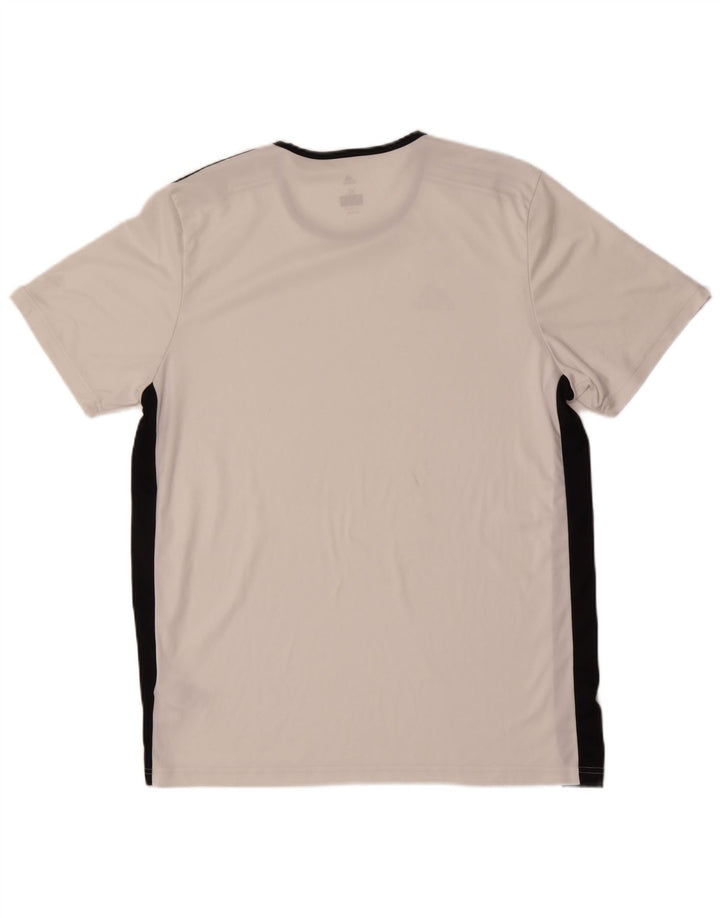 ADIDAS Hombre Climalite Camiseta Top XL Blanco Poliéster