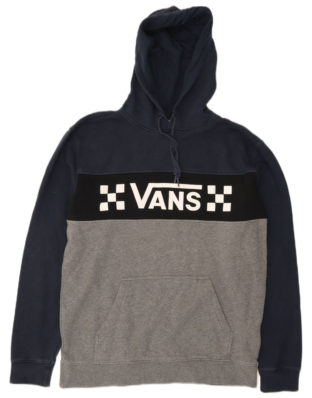 Vans Hombre Sudadera Con Capucha Gráfica Jersey De Algodón Color Block Mediano Multicolor