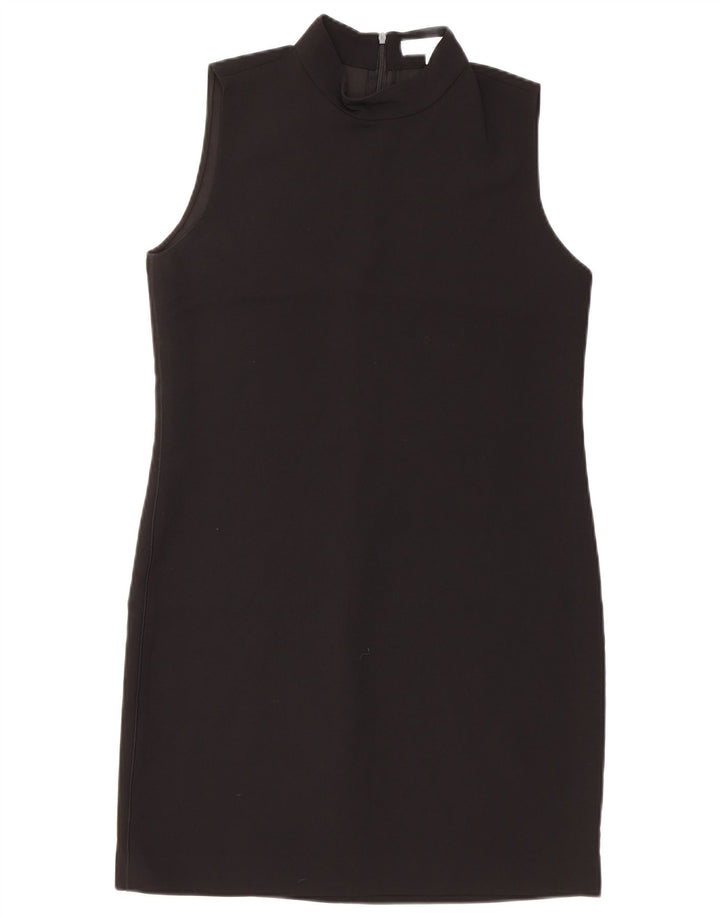 Zara Vestido tubo sin mangas para mujer UK 40 Small Poliéster negro