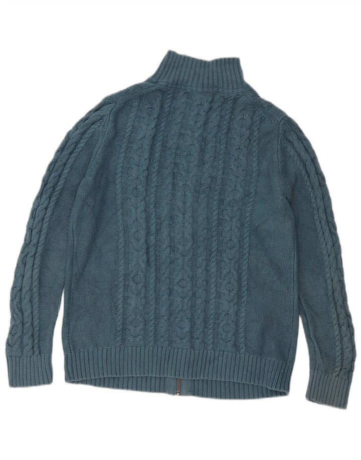 L.L.Bean Suéter tipo cárdigan para mujer Reino Unido 44 Algodón azul medio