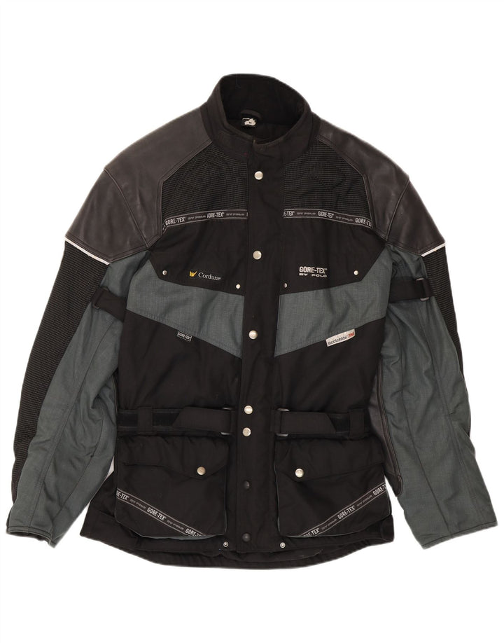 POLO Chaqueta Gore-Tex Racer para hombre UK 38 Medium Black Colourblock Nylon