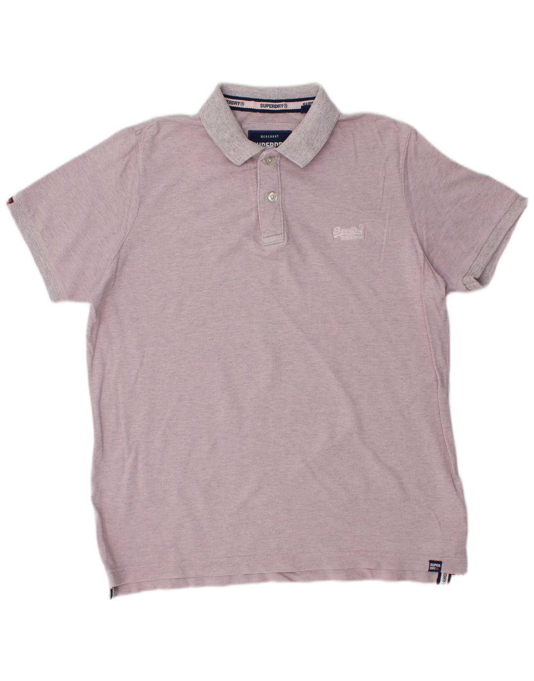 SUPERDRY Polo para hombre 2XL Algodón morado
