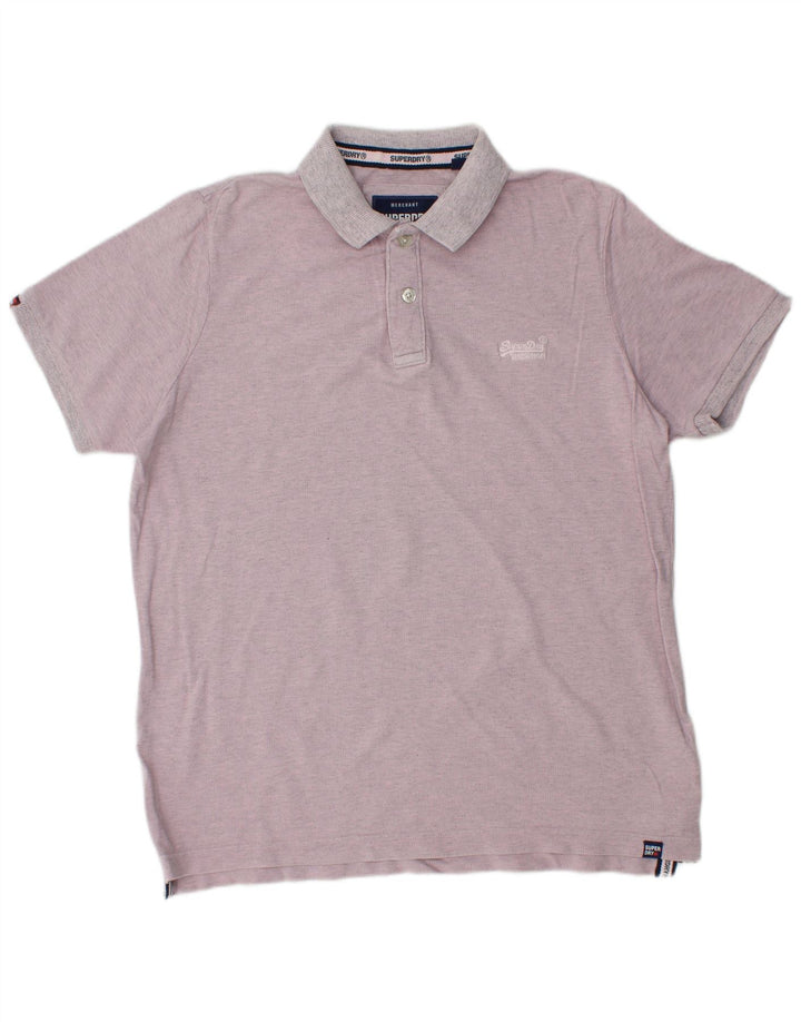 SUPERDRY Polo para hombre 2XL Algodón morado
