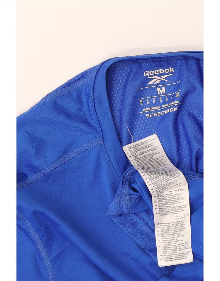 Camiseta Reebok Hombre Top Azul Medio Poliéster