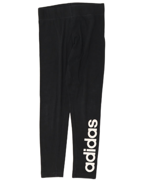 Adidas - Leggings gráficos ajustados para mujer, talla 8/10, color negro