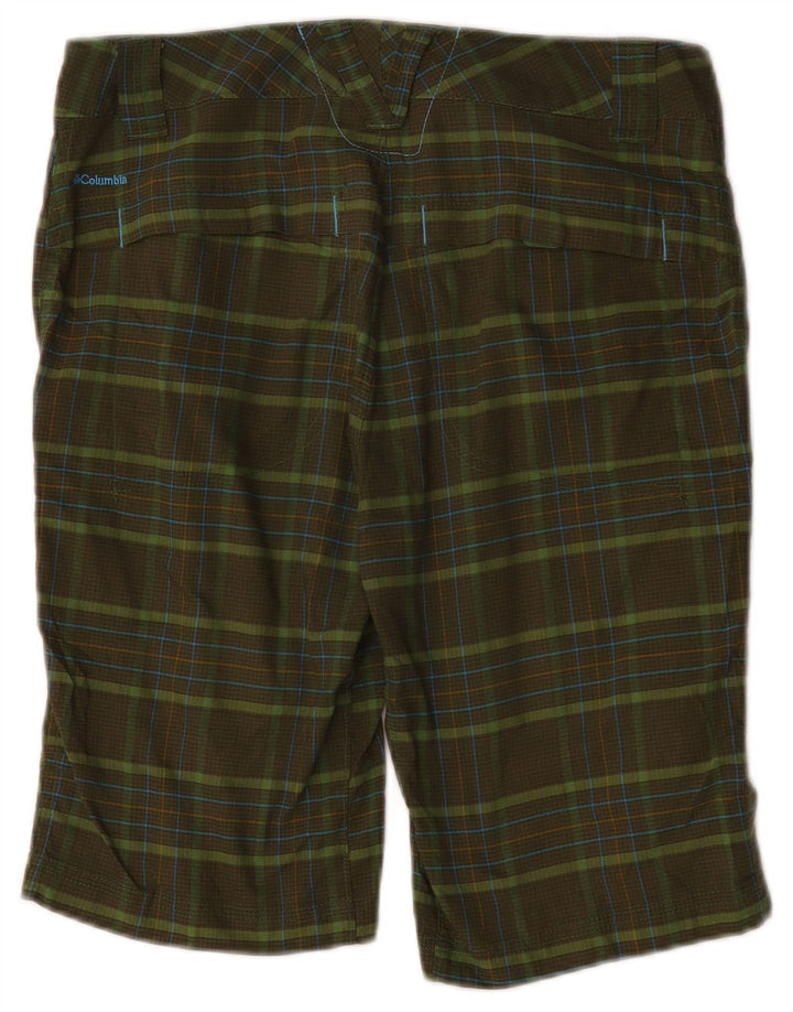 Columbia Pantalones cortos cargo Omni-Shade para mujer US 8 Medium W32 Khaki Check