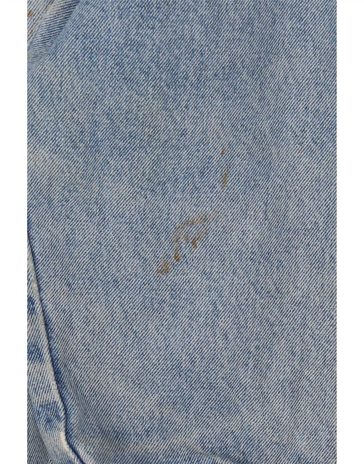 Vintage hombres chaqueta de mezclilla Reino Unido 42 XL algodón azul