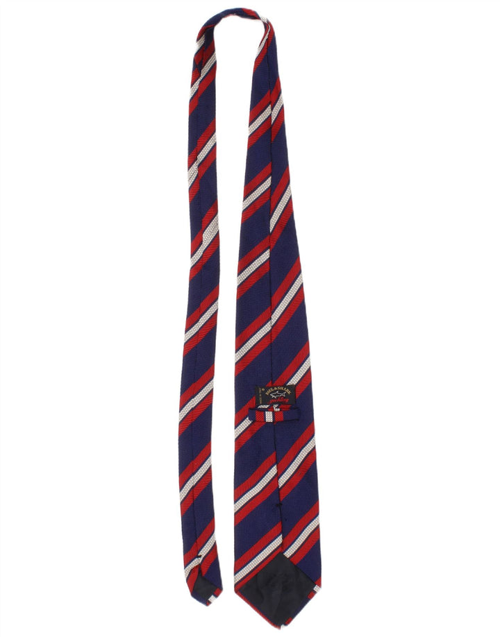 Corbata Paul & Shark para hombre, talla única, L57, clásica a rayas azules