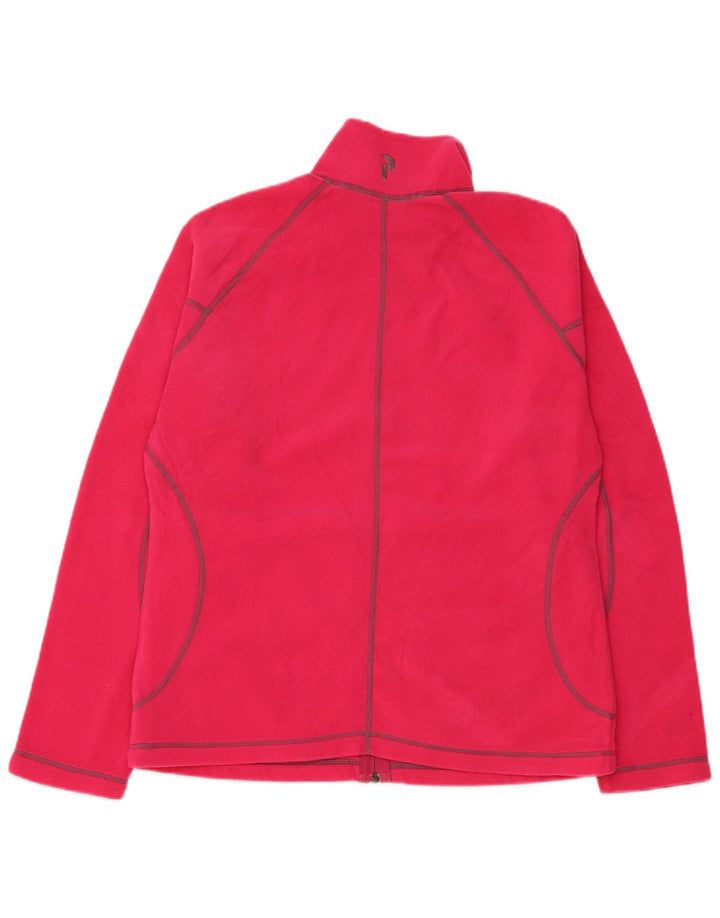 PEAK PERFORMANCE Chaqueta polar gráfica para mujer UK 40 XL Poliéster rosa