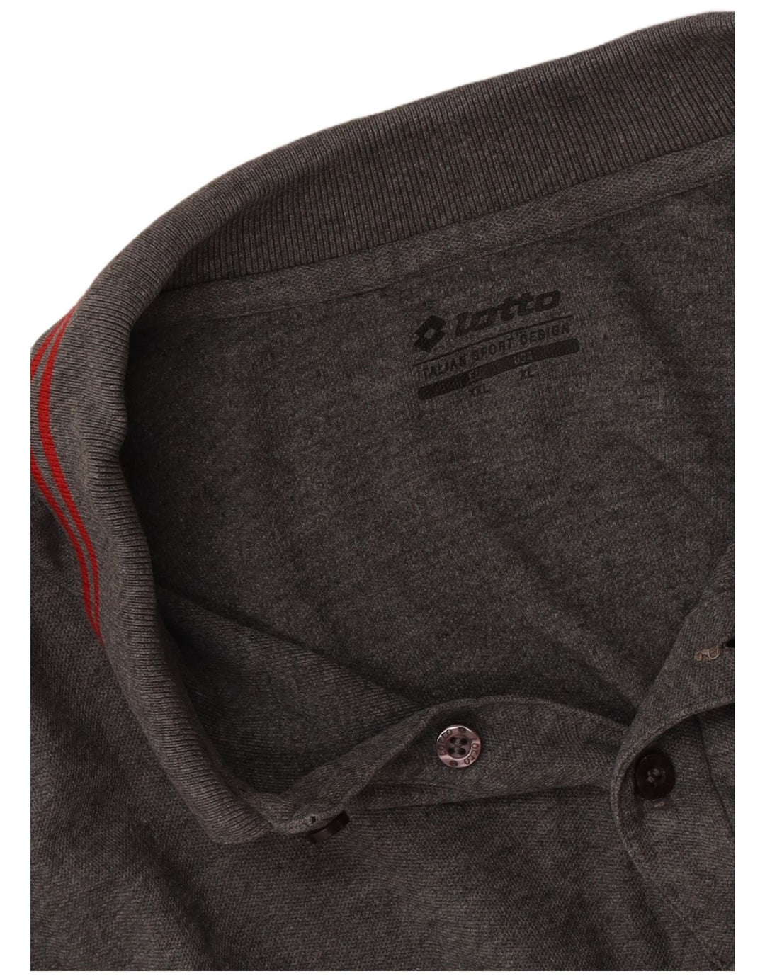 Lotto Polo De Manga Larga Para Hombre 2XL Gris