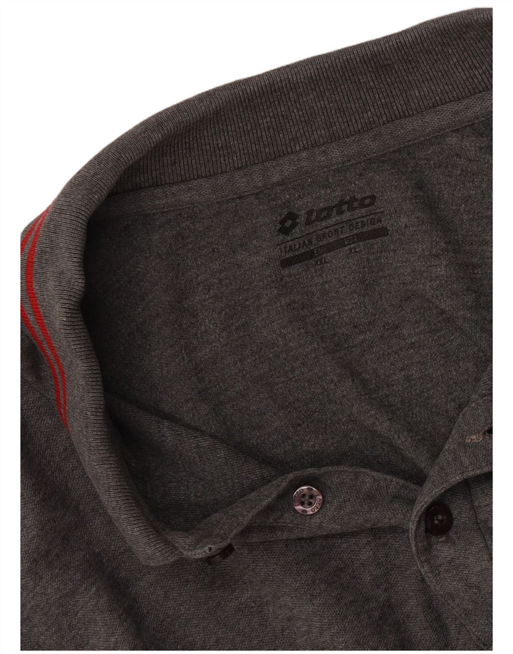 Lotto Polo De Manga Larga Para Hombre 2XL Gris