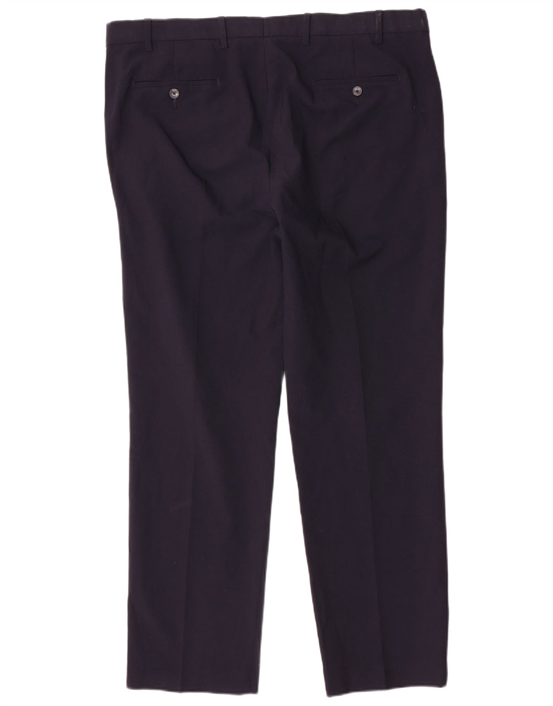 Marks & Spencer Pantalón de traje regular recto para hombre W40 L31 Azul marino