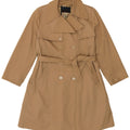 Gabardina vintage de mujer de doble pecho IT 50 XL Poliéster beige