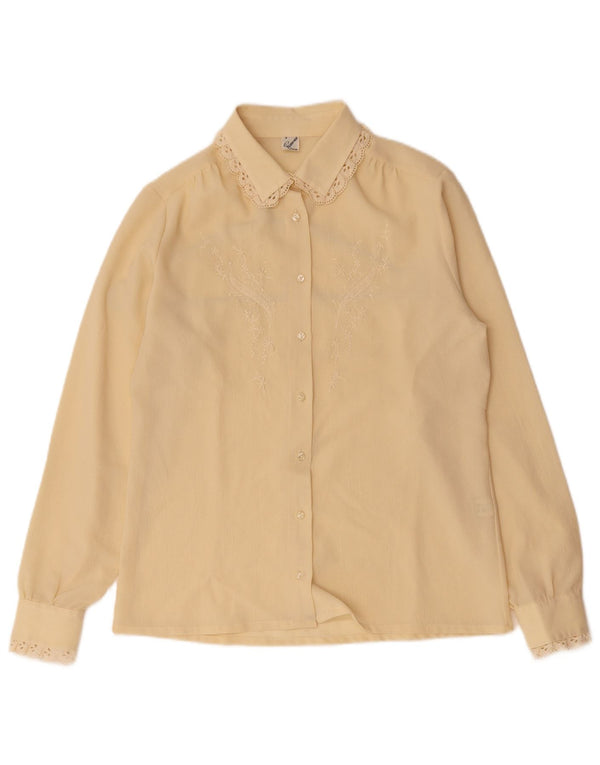 Primavera Firenze Blusa de gran tamaño para mujer US 3 XS Off White Floral