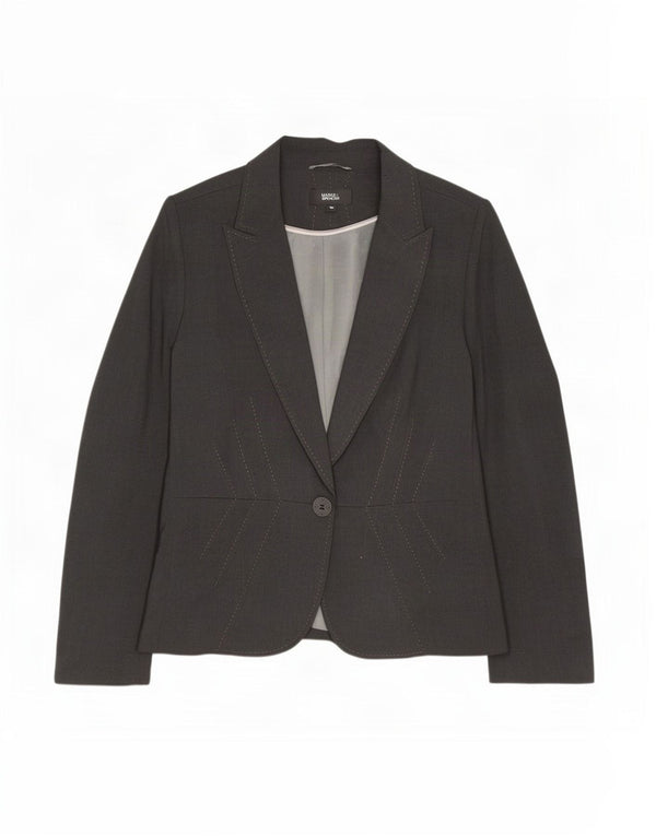 Marks & Spencer Chaqueta tipo blazer con 1 botón para mujer UK 46 Poliéster gris grande