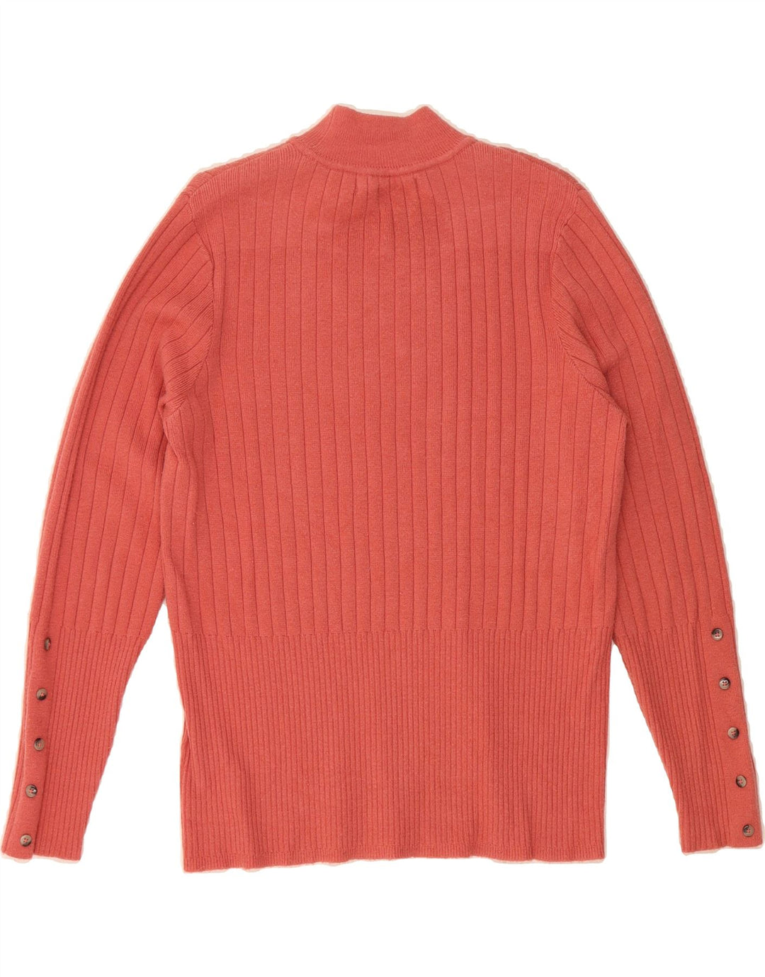 MARKS & SPENCER Womens Turtle Neck Jumper Sweater UK 16 Large Red Viscose Vintage Marks & Spencer and Second-Hand Marks & Spencer from Messina Hembry 