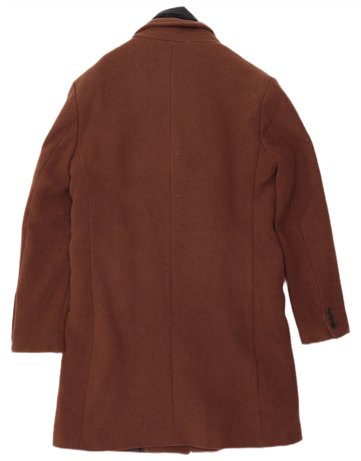 Superdry Abrigo para hombre UK 40 Large Lana marrón