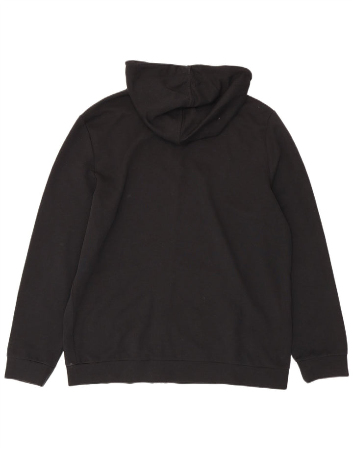 Lotto Sudadera con capucha y cremallera para hombre XL Negro