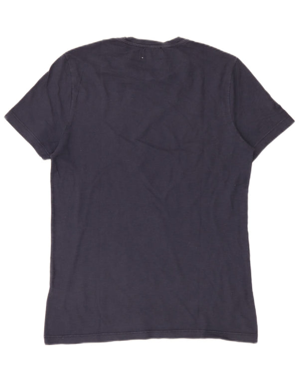 Dondup Hombre Camiseta Gráfica Top Medium Azul Marino Algodón
